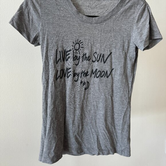 Live by the SUN Love by the Moon Tshirt - S - Gray - Picture 1 of 2
